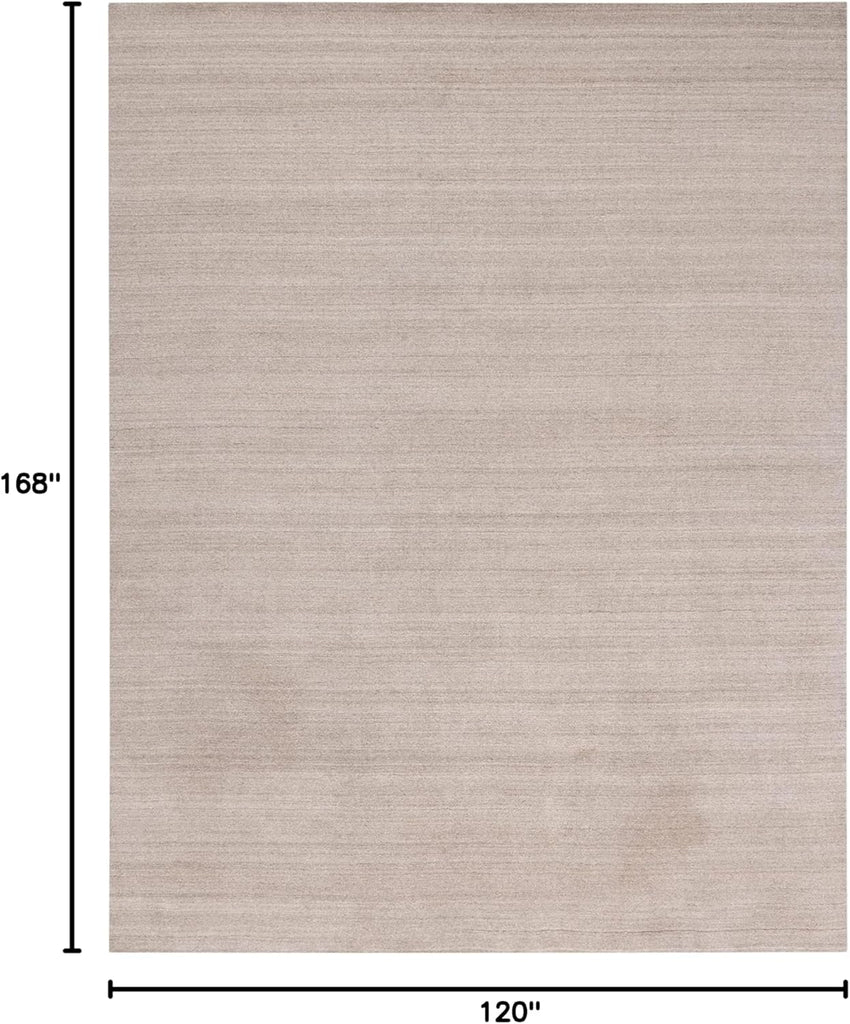 Himalaya Area Rug - 10' x 14', Stone, Handmade Wool