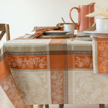 Heirloom Harvest Tablecloth (Terracotta 60"x 84" Rectangular)