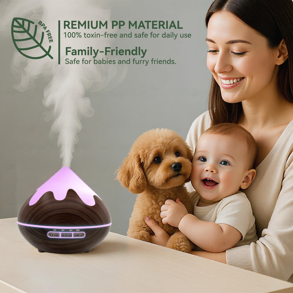 Essential Oil Diffuser, Aromatherapy Diffuser with Remote Control, Multifunctional Air Diffusers Room