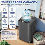 Portable Washing Machine, 20Lbs Capacity Full-Automatic Portable Washer Machine, 2.8Cu.ft Washer and Dryer Combo with