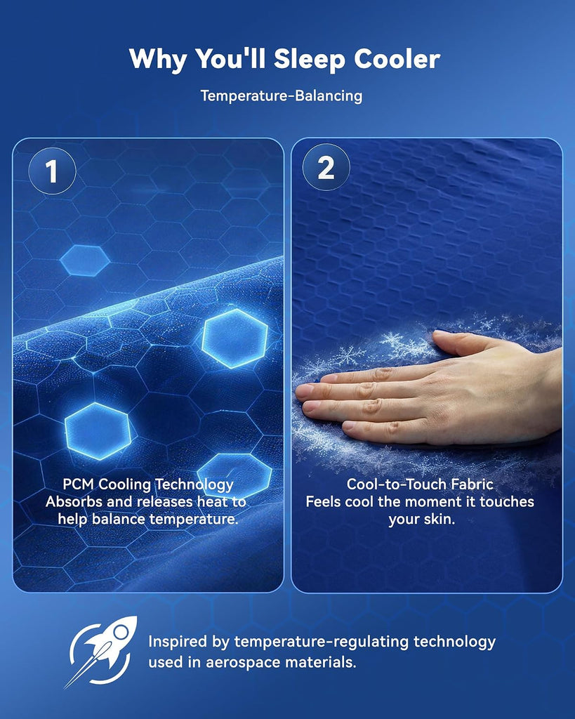 Cooling Comforter Double Sided Cooling Blankets for Hot Sleepers Silky Soft Nylon Spandex Summer Comforter Q-Max 0.48