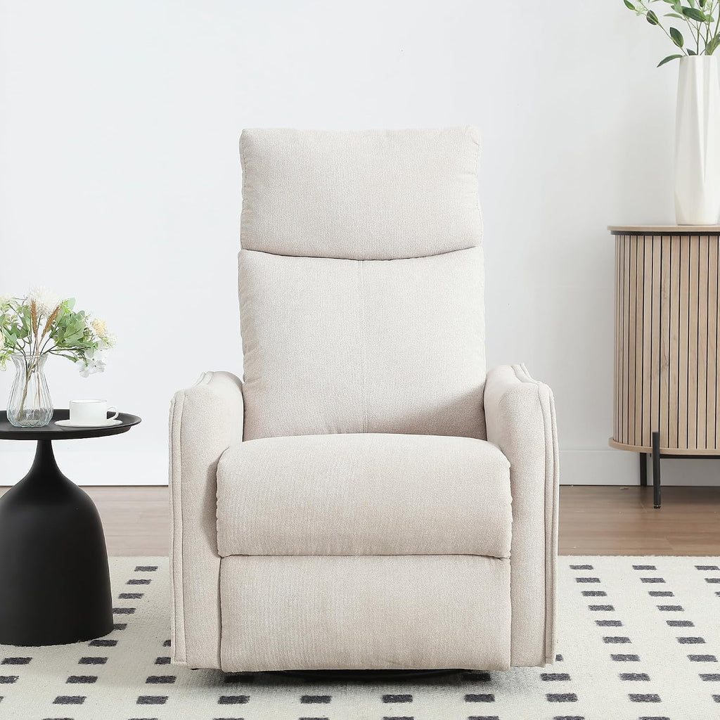Swivel Rocker Recliner Chair, 360° Swivel Recliner with Heat and Massage, Rocker Recliner Nursery Glider Chair with