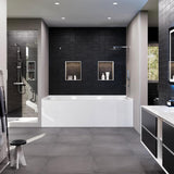 Swiss 54 Inch Alcove White Bathtub From Our Exquisite collection of Bathtubs For Bathroom - Right-Handed Bathtub