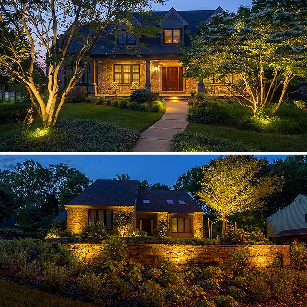 10W Low Voltage Landscape Lights LED Landscape Lighting with Connectors, 12V Outdoor Spotlights Yard Garden Pathway