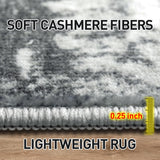 8x10 Area Rugs Washable Rug: Large Modern Abstract Living Room Rug Soft Anti-Skid Thin Carpet Indoor Floor