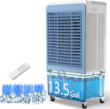 6000 CFM Swamp Cooler Air Conditioner, Outdoor Evaporative Air Cooler with 13.5 Gal Water Tank, Remote