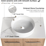 30" Floating Bathroom Vanity with Sink, 30 Inch Single Sink Wall Mounted Bathroom Vanity