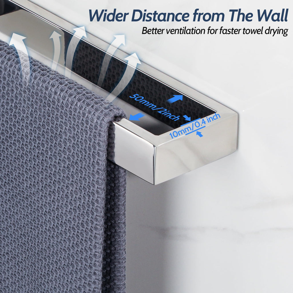 Chrome Towel Bar Wall, 10 Inch Hand Towel Holder