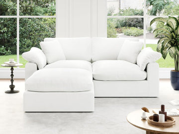 Cloud Modular Sectional Sofa, Oversized Convertible Modular Cloud Couch, Down Feather Filled Sectional Sofa Comfy Upholstered Deep Seat Couches for Living Room, Sofa Covers Washable & Replaceable