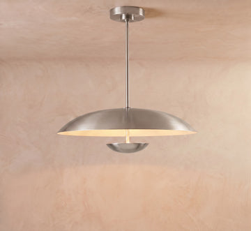 Inspired Cosmic Style 30" Round Pendant Satin Nickel - Main Product View