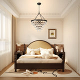 9-Light Dimmable Tiered Crystal Chandelier With Adjustable Chain