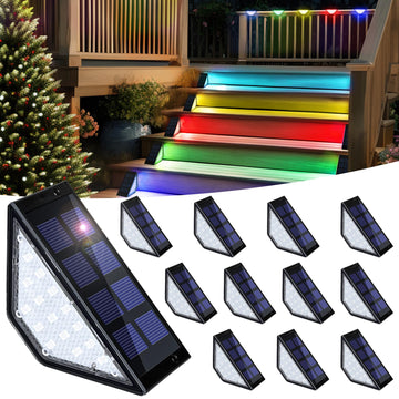 Solar Step Lights Waterproof, Stair Lights Outdoor Decor 12 Pack