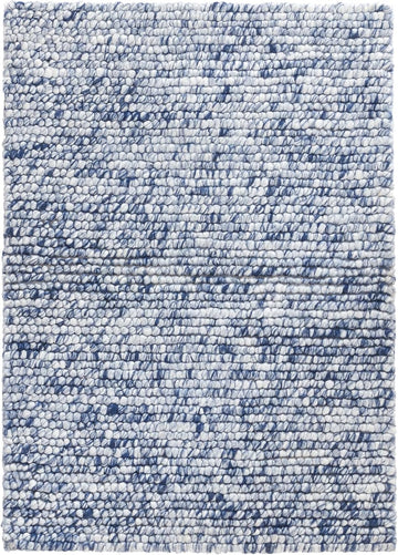 Niels Navy Solid Handwoven Rug