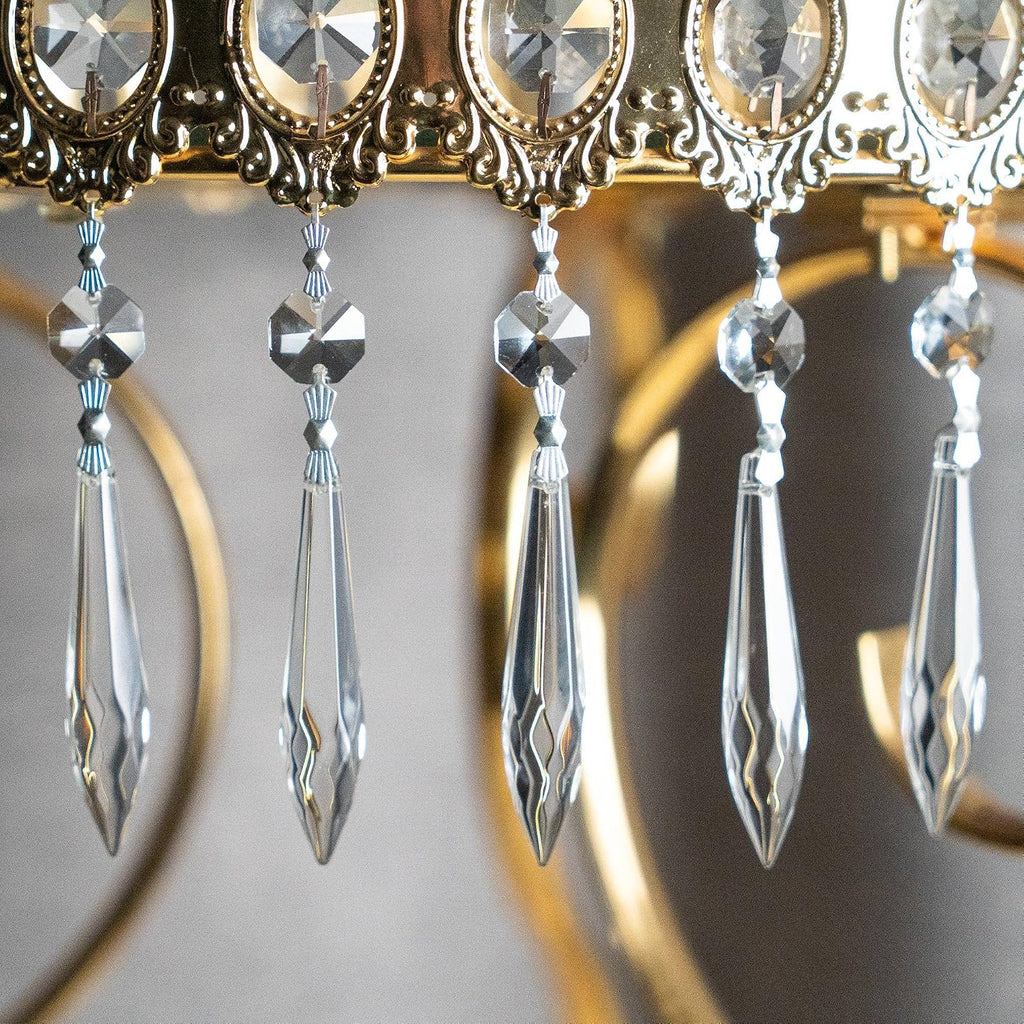 20Pcs 63mm Hanging Chandelier Crystals Icicle Prisms Suncatchers,Clear - Replacement Parts for Chandeliers