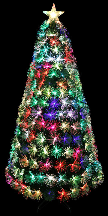4 FT Pre-lit LED Color Changing Fiber Optic Small Artificial Christmas Tree (4ft)