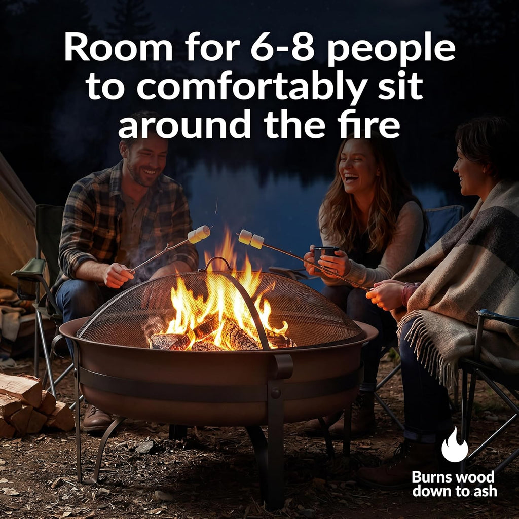 Cauldron Wood-Burning Outdoor Fire Pit