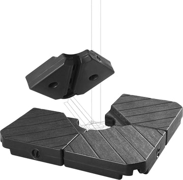 Patio Offset Umbrella Base Stand, 180 LBS Sand Filled Outdoor Base Heavy-Duty for Cantilever Umbrellas
