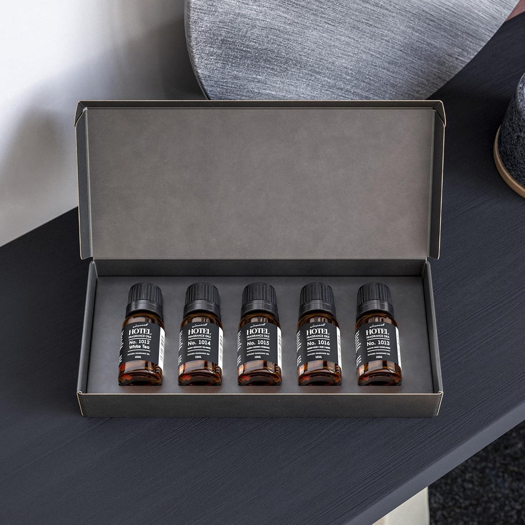 AirScent Hotel Diffuser Oil Gift Set - 5-Star Hotel Scents - Set of 5