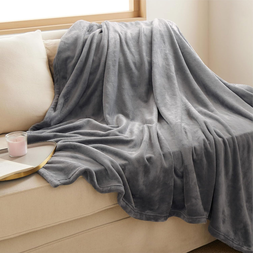 GentleSoft Fleece Throw Blanket, Couch, Travel, Camping, 50x60 inches