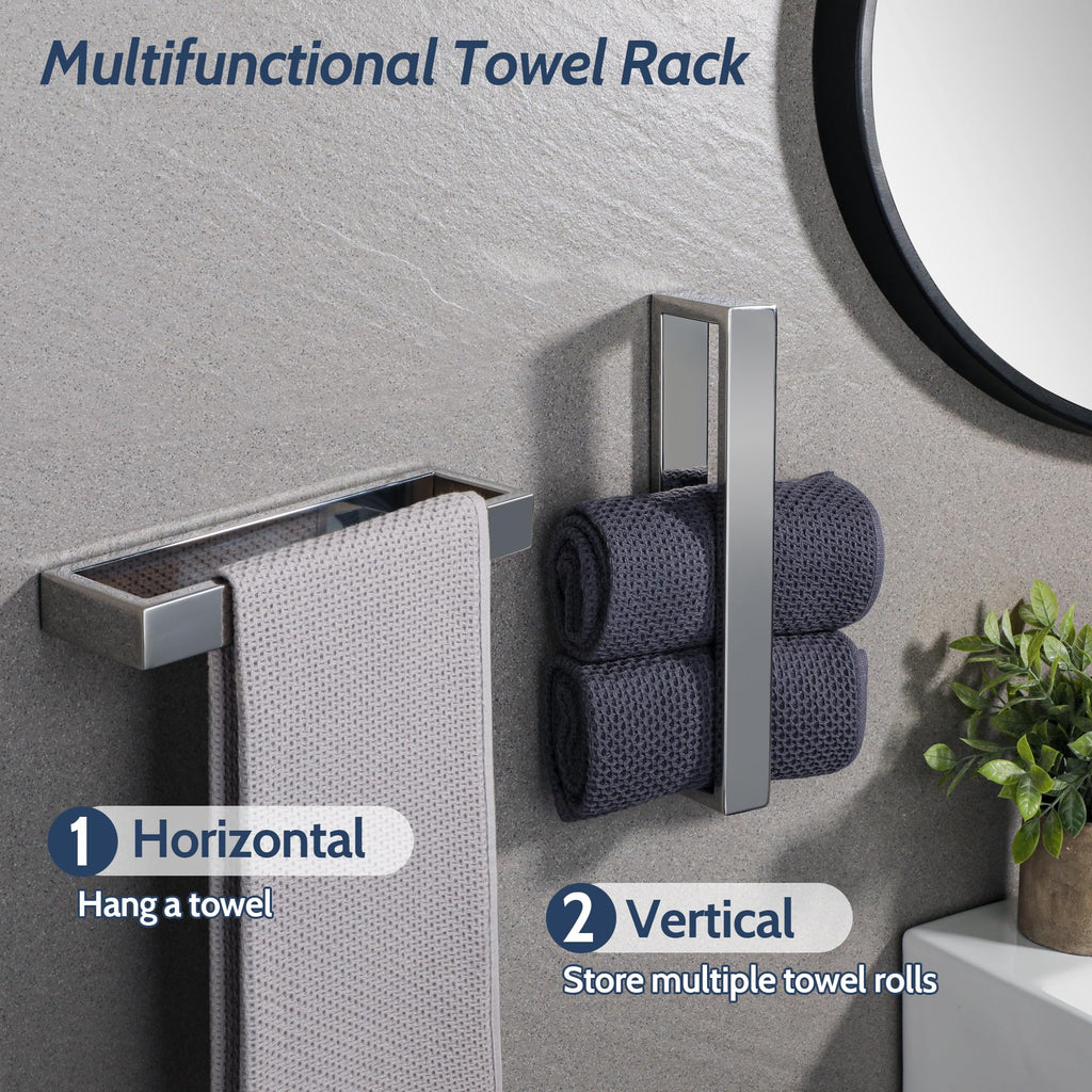 Chrome Towel Bar Wall, 10 Inch Hand Towel Holder
