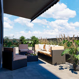 7 Pieces Outdoor Sectional Furniture，Wicker Patio sectional Furniture Sets，All-Weather Rattan Sectional Sofa