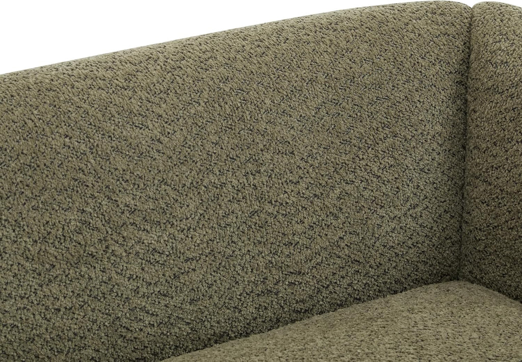 82 Inches Sofa Couch, Cozy Boucle Upholstered 3-Seater Sofa, Wood Frame Couch
