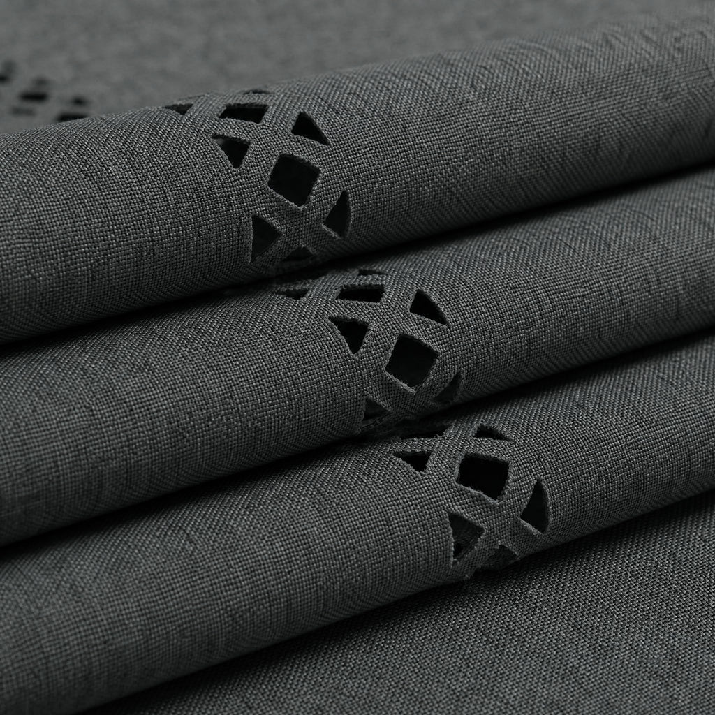 Dark Grey Rectangle Waterproof Tablecloth, 60×84 Inch