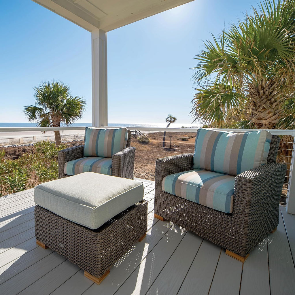 Sanibel Club Teak Chair, Off-White