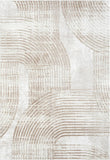 Abani Cream Area Rug for Living Room, Bedroom -Mid-Century Modern- 6' x 9' -Durable & Easy to Clean