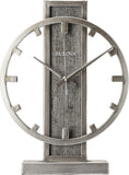 Bulova B1864 Streak Tabletop Clock, Aged Silver-Tone 2.63 x 12 x 16