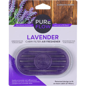 Cabin Filter Air Freshener with Odor Eliminator - Fits on Most Car, Truck, and SUV Cabin Air Filters - Lavender (1