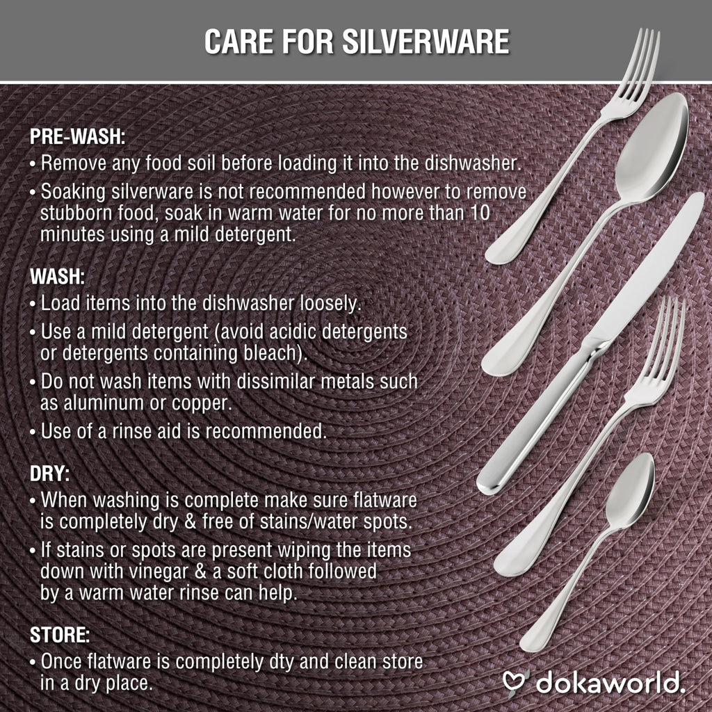 Semi-Matte Design Flatware, Cutlery Set for 8 persons, 40 Piece