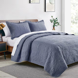 Love's cabin Quilts for Queen Bed Blue Bedspreads - Soft Bed Summer Lightweight Bedspread Comforter