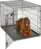 42-Inch iCrate for Large Breeds, 71-90 lbs, Single Door Folding Dog Crate with Divider Panel