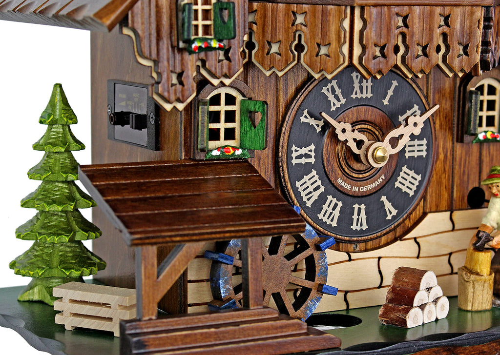 Adolf Herr Quartz Cuckoo Clock - The Busy Wood Chopper