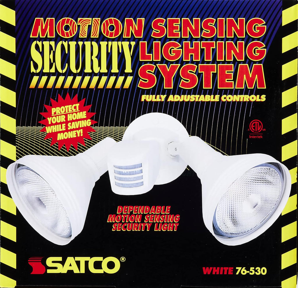 SF76/530 Two Light Outdoor Heavy Duty Cast Aluminum Durable Weather Proof Security Flood Light with Motion Sensor and