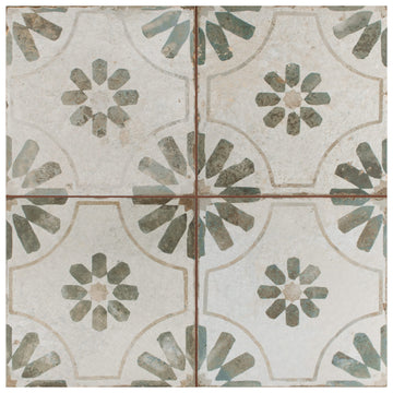Kings Blume Sage 17-5/8" x 17-5/8" Ceramic Floor and Wall Tile