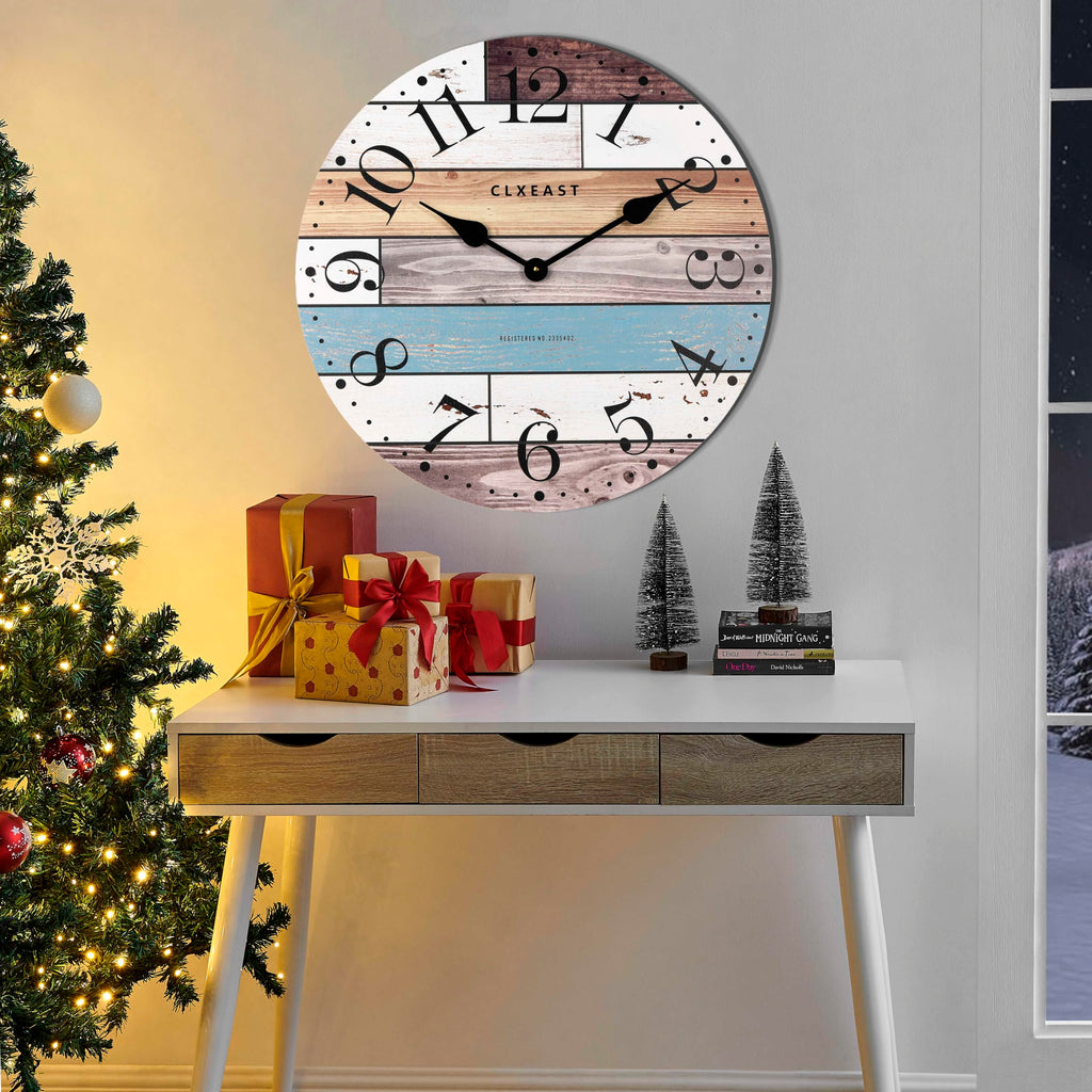 24 Inch Coastal Farmhouse Wall Clocks Decor