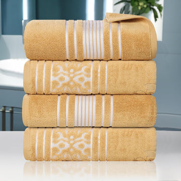 Cotton Bath Towel Set, Large Plush Absorbent Body Towels, Luxury Soft Quick Drying, Shower, Spa, Hotel, Pool, Guest