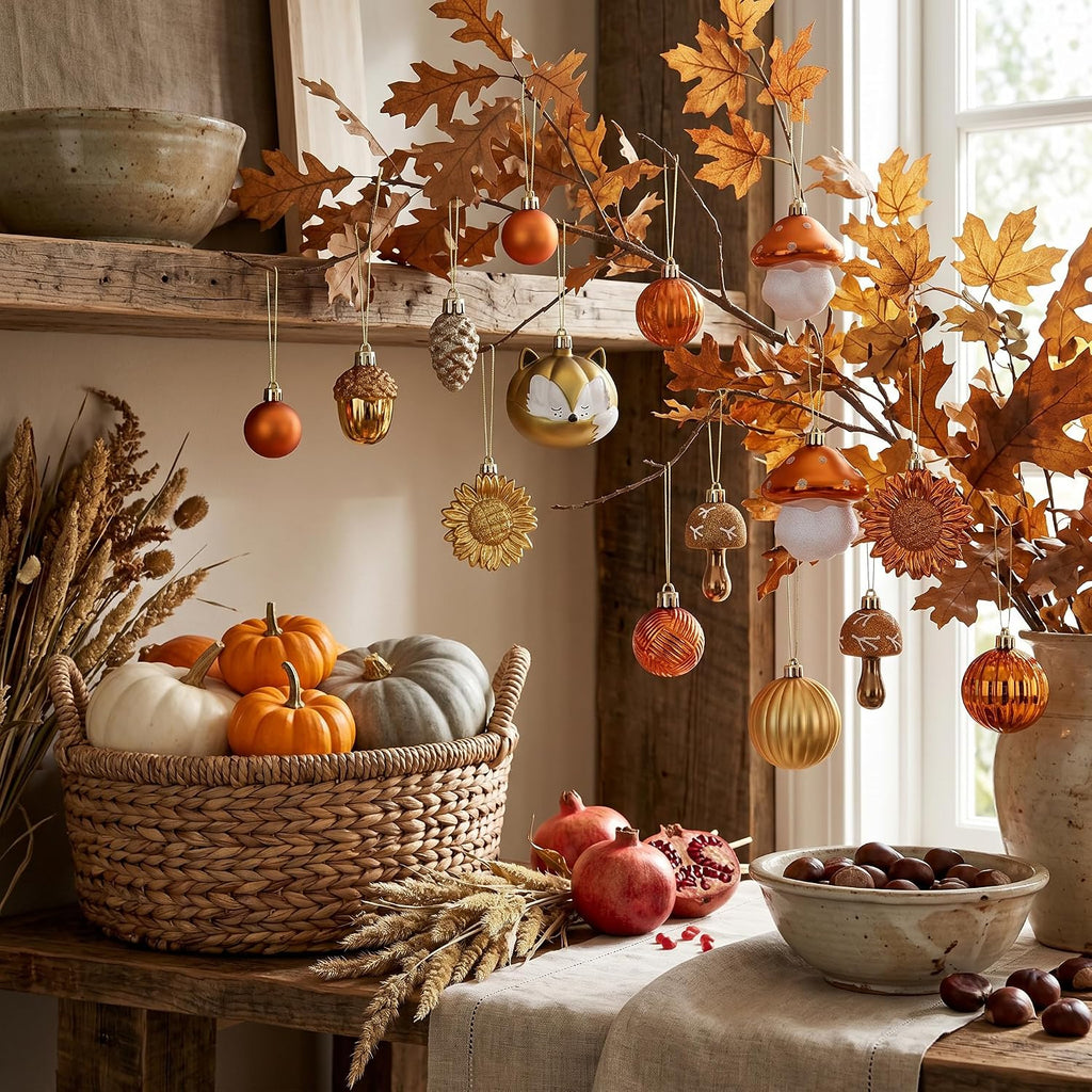 Fall Tree Decorations Ornaments - Set of 50