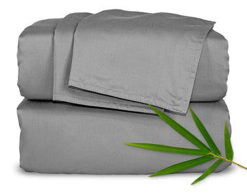 Sheets 100% Genuine Bamboo Viscose, King, Stone Grey