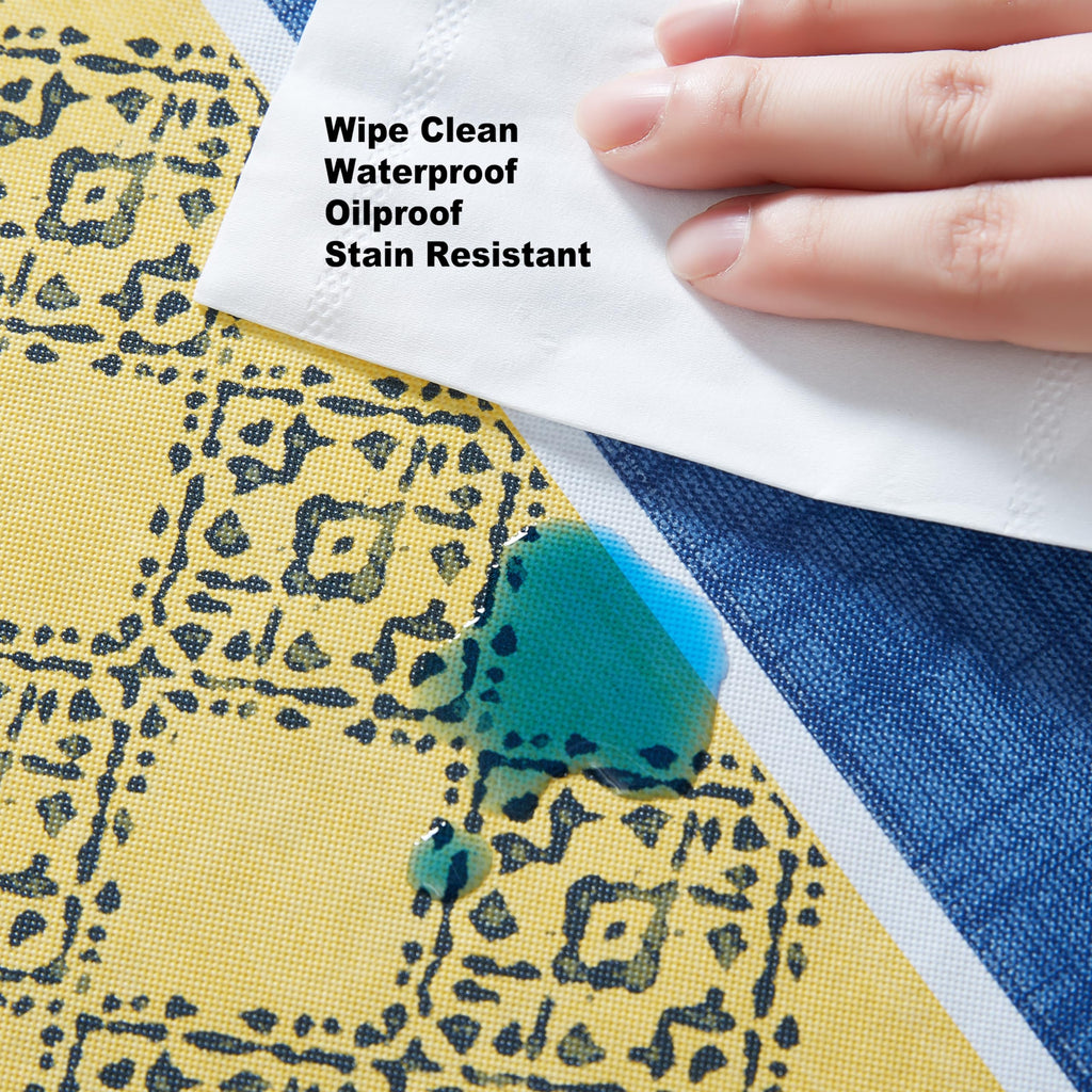 Lemon Grove 60 x 102 Inch Rectangle Vinyl Tablecloth