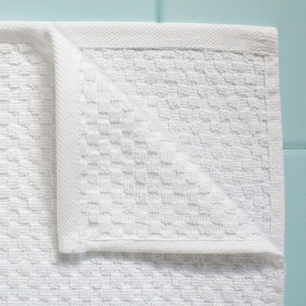 Euro Spa Waffle Weave Bath Sheet - Set of 2 White Towel Sheets | Pure 100% Ringspun Cotton Oversized Luxurious Towel