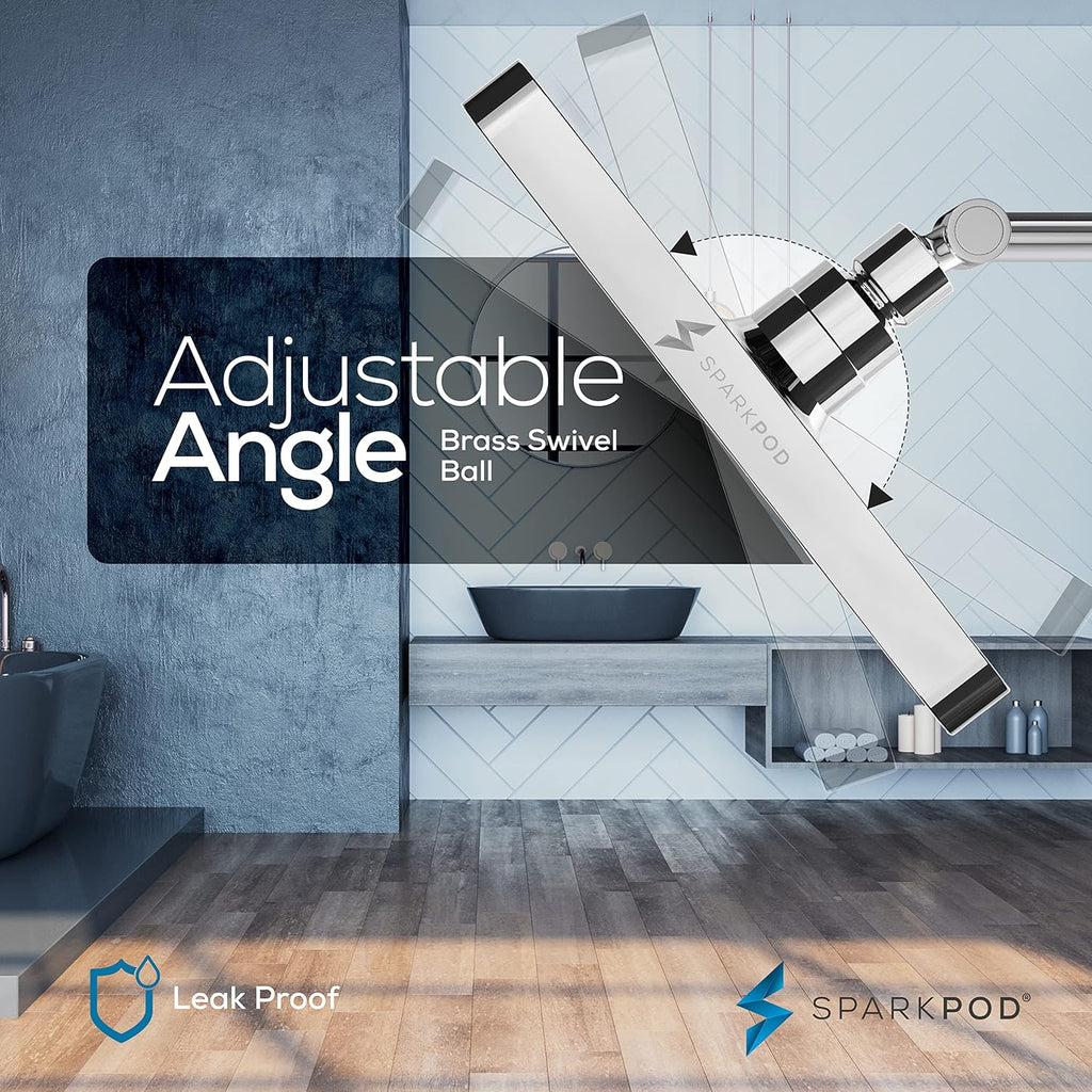 Shower Head - High Pressure Rain - Premium Quality Luxury Design