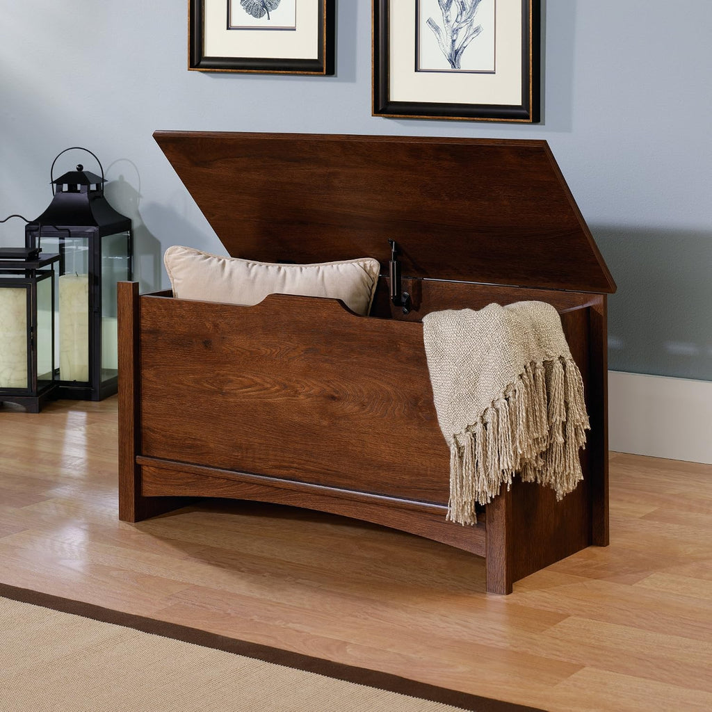 Shoal Creek Storage Chest, Toy Storage Chest , Storage Trunk, in Oiled Oak