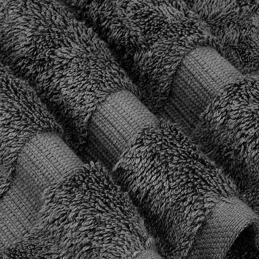 Hotel & Spa Quality 100% Cotton Premium Turkish Towels | Soft & Absorbent (Dark Gray, 6-Piece Towel Sets)