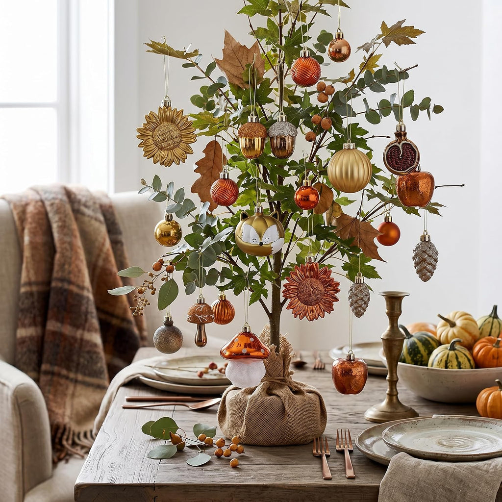 Fall Tree Decorations Ornaments - Set of 50