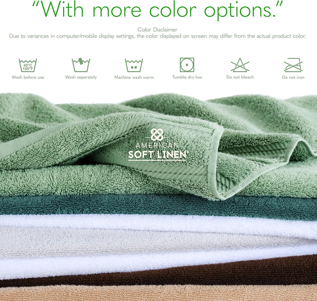Soft Linen 100% Cotton Luxury Turkish Towels, 35x70 XL Bath Sheet | Soft Absorbent Quick Dry OEKO Tex Standard 100