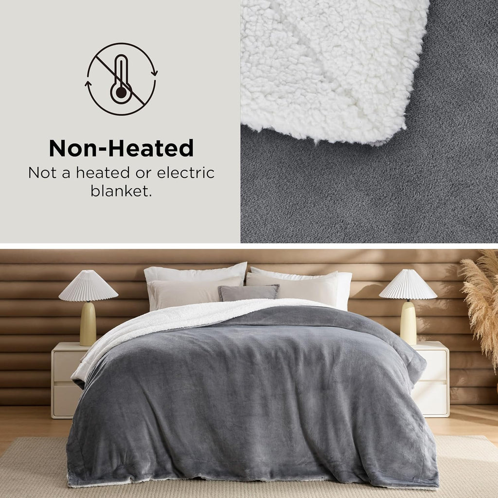 GentleSoft Fleece Throw Blanket, Non-Heated, Thick & Warm Cozy Blanket for Winter, Soft Fuzzy Plush Throw Gifts for