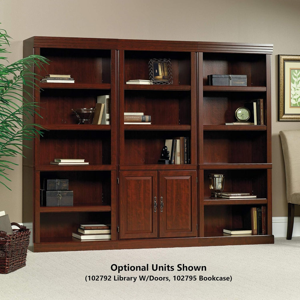 Heritage Hill Library With Doors/ Book shelf, Classic Cherry finish
